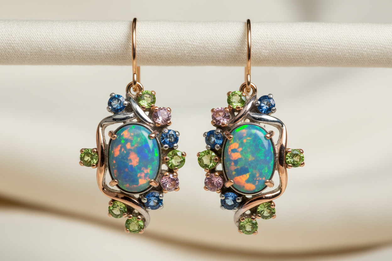 Opal Earrings