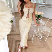 Casual style chest wrapped dress for women