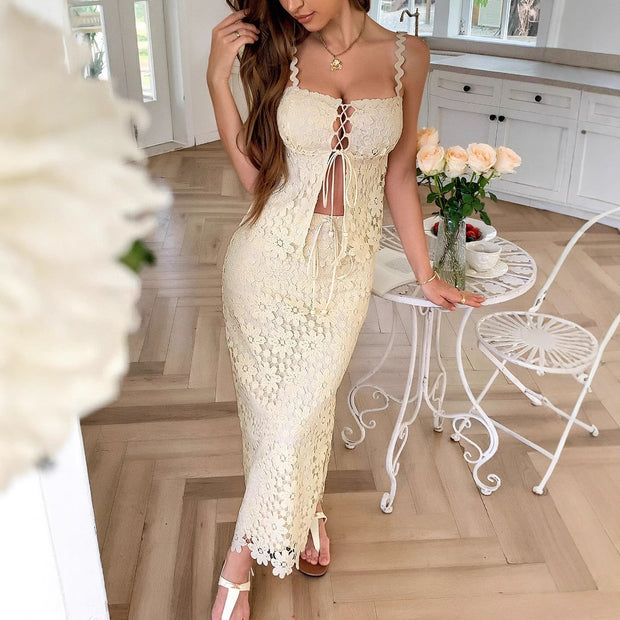 Casual style chest wrapped dress for women