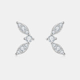 Moissanite 925 Sterling Silver Stud Earrings