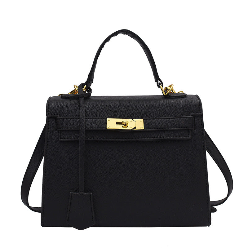 Size Solid Color PU Kelly Bag Candy Color Handbag Cross Shoulder Fashion Model Bag