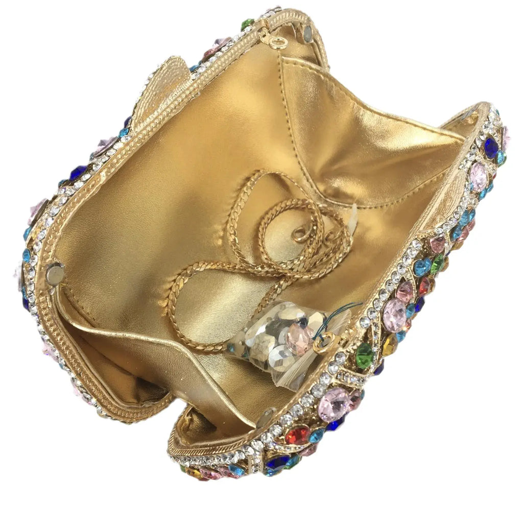 Women Crystal Evening Purses and Handbags Ladies Gala Dinner Handbags Wedding Clutch