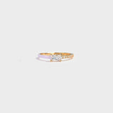 Heart Shape Inlaid Zircon Enamel Ring