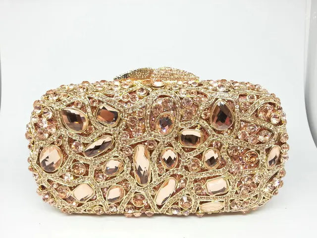 Women Crystal Evening Purses and Handbags Ladies Gala Dinner Handbags Wedding Clutch