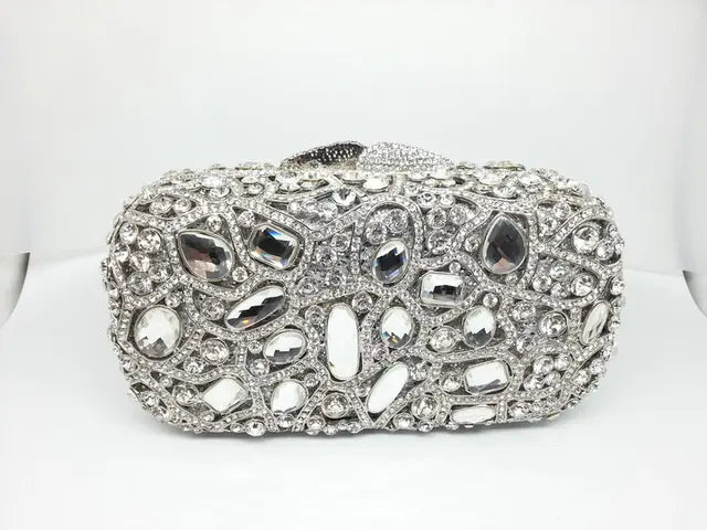 Women Crystal Evening Purses and Handbags Ladies Gala Dinner Handbags Wedding Clutch