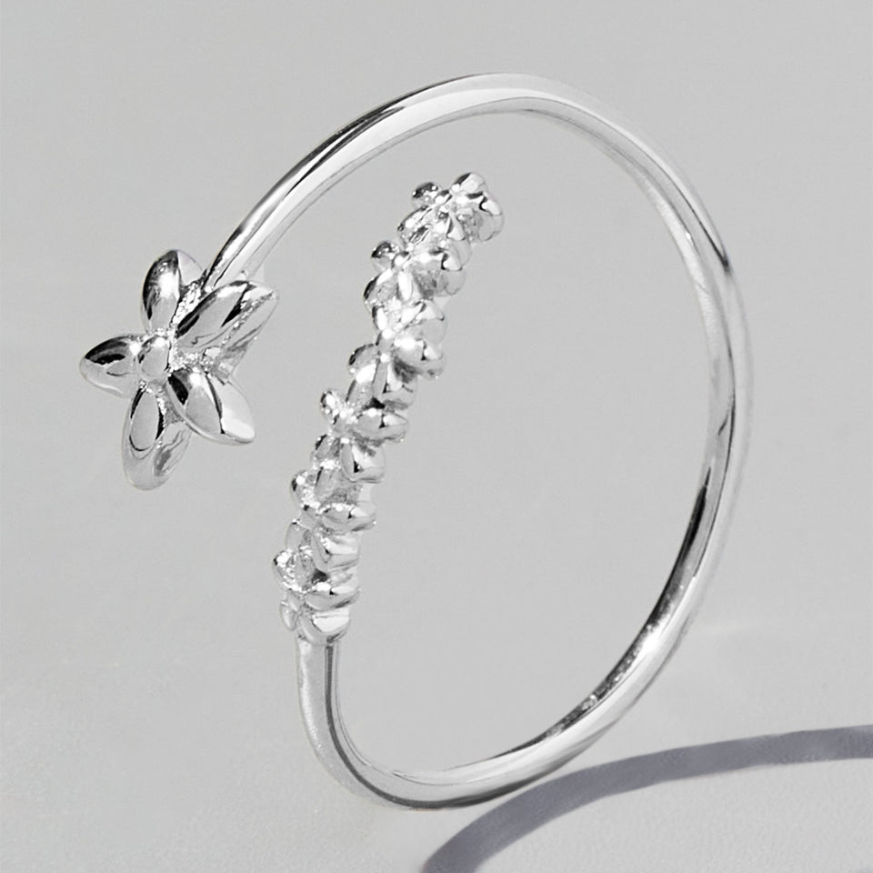 925 Sterling Silver Flower Ring