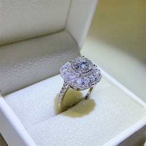 2 Carat Moissanite 925 Sterling Silver Ring