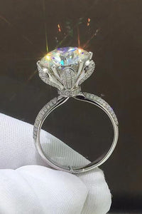 5 Carat  Moissanite Side Stone Ring