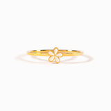 925 Sterling Silver Enamel Flower Ring