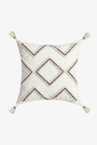 Geometric Embroidered Decorative Throw Pillow Case