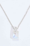 925 Sterling Silver Natural Moonstone Pendant Necklace