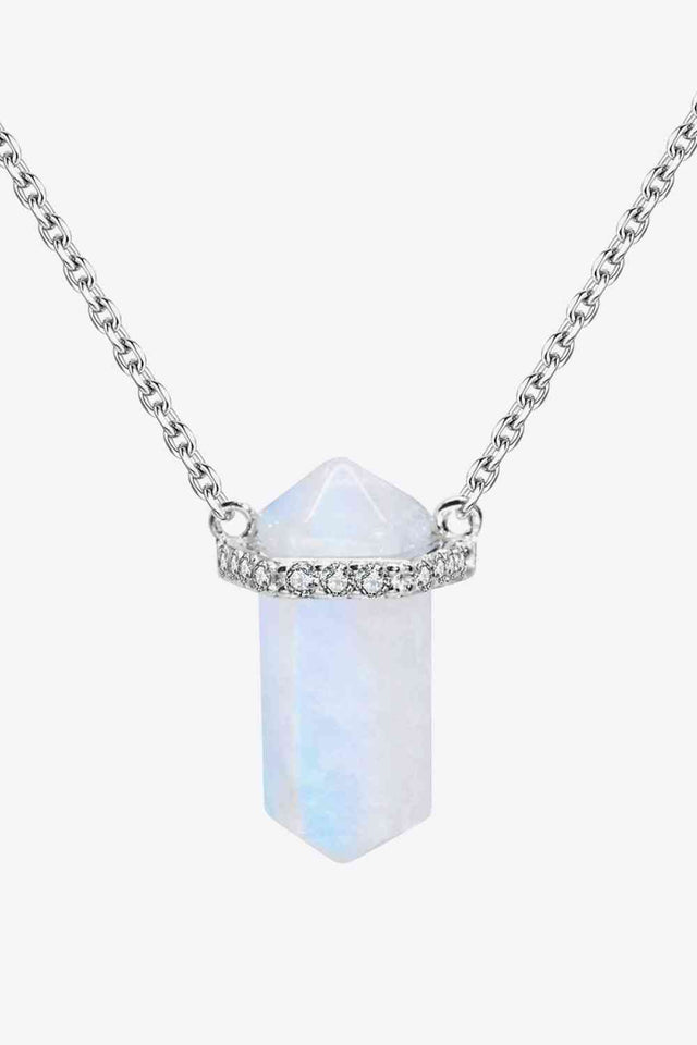 Natural Moonstone Chain-Link Necklace