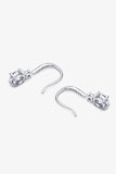 2 Carat Moissanite 925 Sterling Silver Drop Earrings