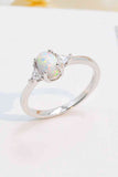 Contrast 925 Sterling Silver Opal Ring