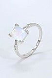 Square Moonstone Ring