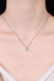 1 Carat Moissanite 925 Sterling Silver Necklace