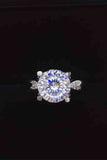 2 Carat Moissanite 925 Sterling Silver Ring