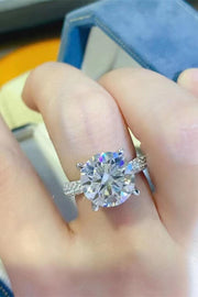 Exquisite 5 Carat Moissanite 925 Sterling Silver Ring