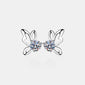 1 Carat Moissanite Butterfly Shape Earrings