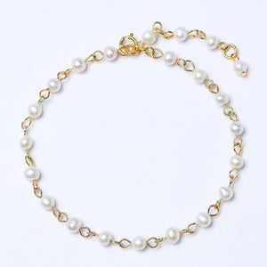 925 Sterling Silver Pearl Bracelet