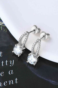 Sparkling 1 Carat Moissanite 925 Sterling Silver Earrings - Stunning Brilliance | Shop Now