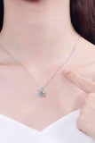 1 Carat Moissanite 925 Sterling Silver Necklace