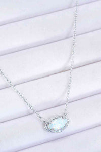 18k Rose Gold-Plated Opal Pendant Necklace