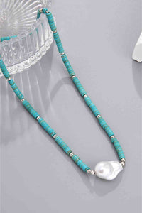 Turquoise & Pearl Necklace