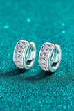 1.8 Carat Moissanite 925 Sterling Silver Huggie Earrings