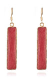 Natural Stone Drop Earrings