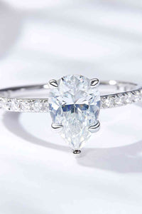 1.8 Carat Moissanite Side Stone Ring