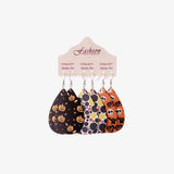 Halloween PU Teardrop Earrings Set