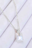 925 Sterling Silver Natural Moonstone Pendant Necklace