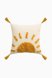 Sun Graphic Tassel Decorative Throw Pillow Case