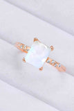 Square Moonstone Ring