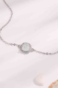 Opal Platinum-Plated Bracelet