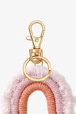 Fringe Trim Rainbow Key Chain