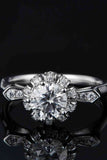 1 Carat Moissanite 925 Sterling Silver Ring