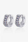 1.8 Carat Moissanite 925 Sterling Silver Huggie Earrings