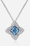 1 Carat Moissanite Floral Pendant Necklace