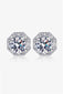 2 Carat Moissanite 925 Sterling Silver Stud Earrings