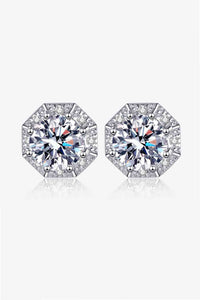 2 Carat Moissanite 925 Sterling Silver Stud Earrings