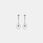 1 Carat Moissanite 925 Sterling Silver Drop Earrings | Stunning CZ Jewelry