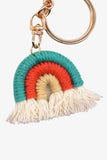 Assorted 4-Pack Rainbow Fringe Keychain