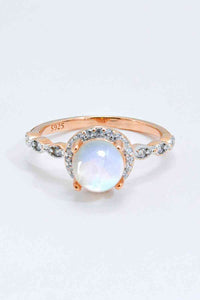 Round Moonstone Ring