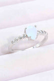 Teardrop Natural Moonstone Ring