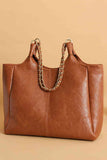 PU Leather Tote Bag