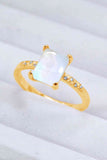 Square Moonstone Ring