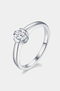 Moissanite 925 Sterling Silver Solitaire Ring