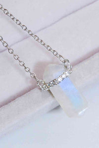 Natural Moonstone Chain-Link Necklace